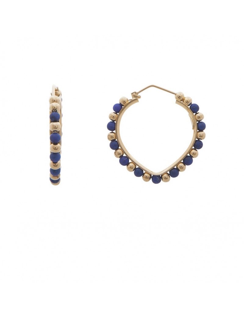 Gold and lapis on sale earrings