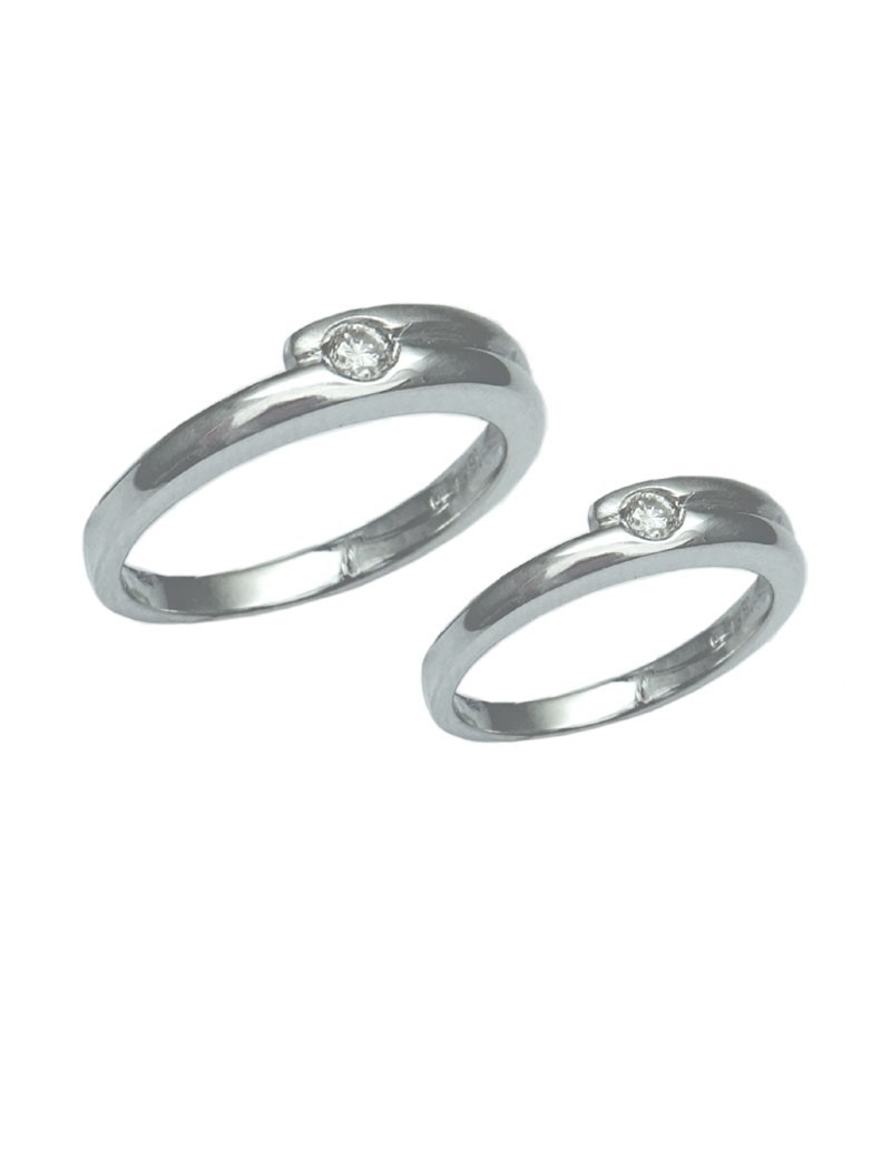 White gold clearance band rings