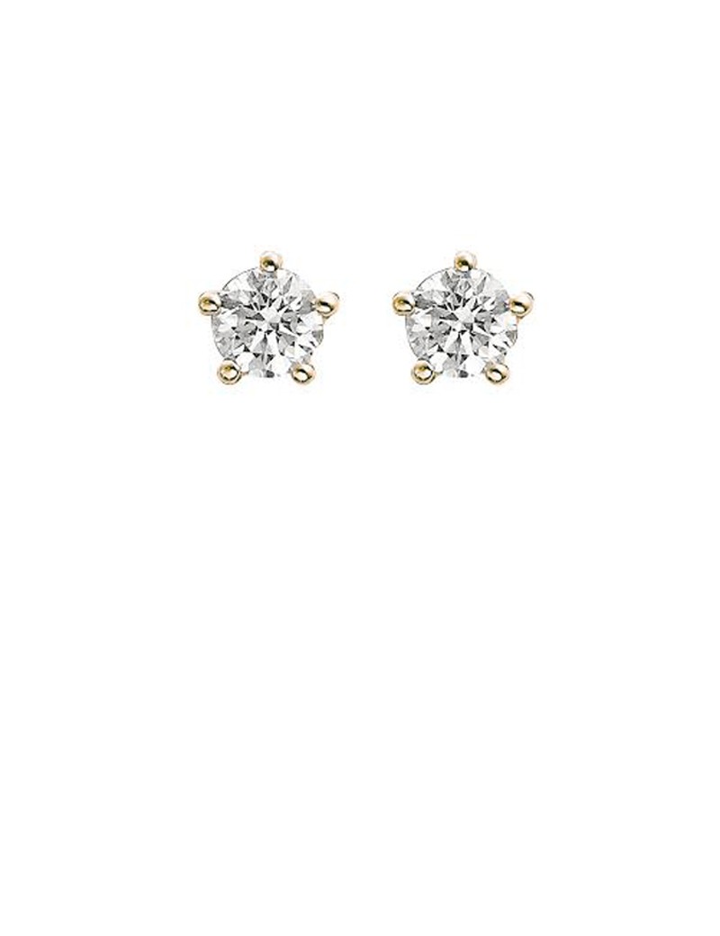 Gold diamond stud on sale earrings