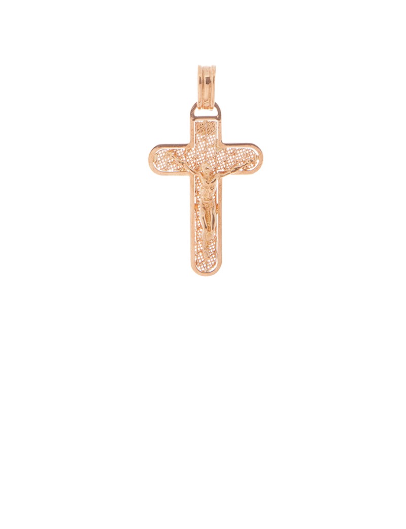 18k italian gold crosses