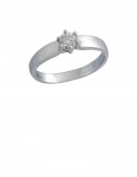 0.21ct Diamond 18K White Gold Ring 