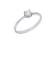 0.26ct Diamond 18K White Gold Solitaire Ring